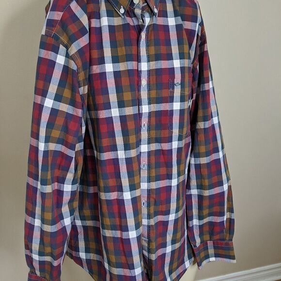 PAUL & Shark plaid checkered long sleeve button up shirt - Picture 3 of 9